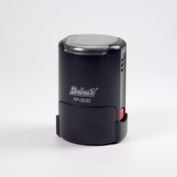 DESKMATE RP 0030 - okrúhla pečiatka s čiernou poduškou